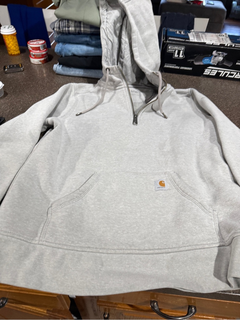 Carhartt women’s Hooded Sweatshirt - Heather Gray